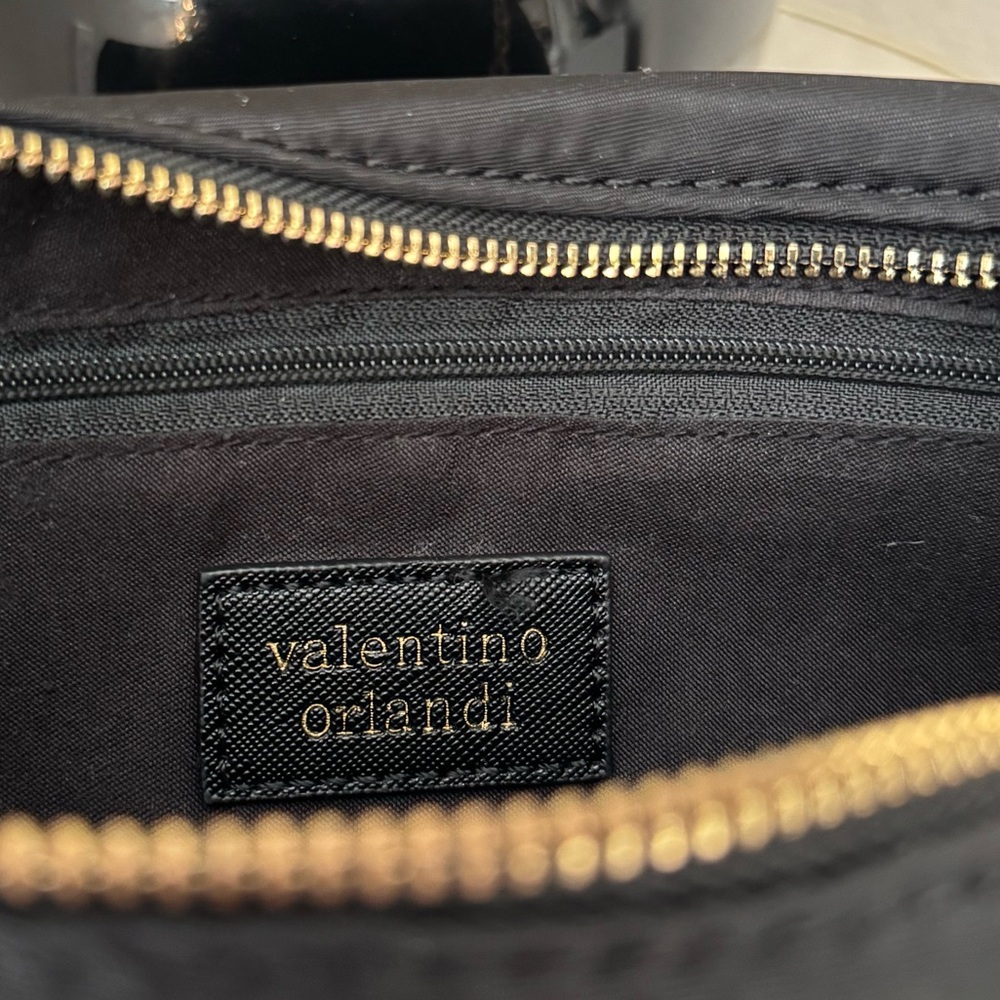 Valentino Orlandi Black&Gold Crossbody/Shoulder Bag - Picture 5 of 7